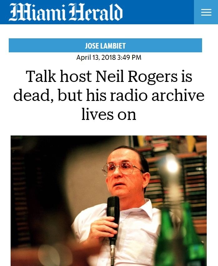 Miami Herald story on Neil Rogers project