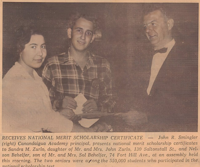 Neil Rogers - 1959 National Merit Scholarship